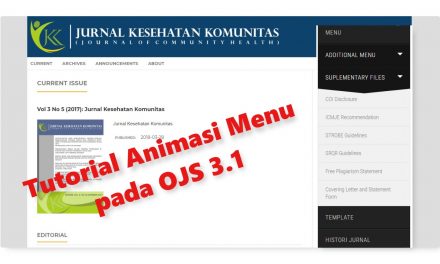 Tutorial Animasi Menu OJS 3.1