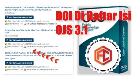 Menambahkan DOI pada Table of Content OJS 3.1