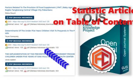 Menambahkan Counter Statistik Jurnal OJS 3.1 pada Table of Content