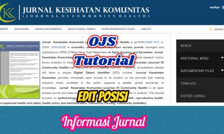 Tutorial OJS Modifikasi Informasi Jurnal di Halaman frontend Jurnal